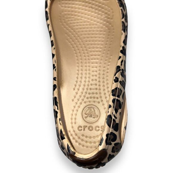 Crocs Kadee Leopard Print Slip-on Comfort Shoes Women's 5 - Picture 9 of 11